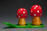 Catalin Bakelite Figural ”Mushroom” Salt & Pepper Shakers Rare